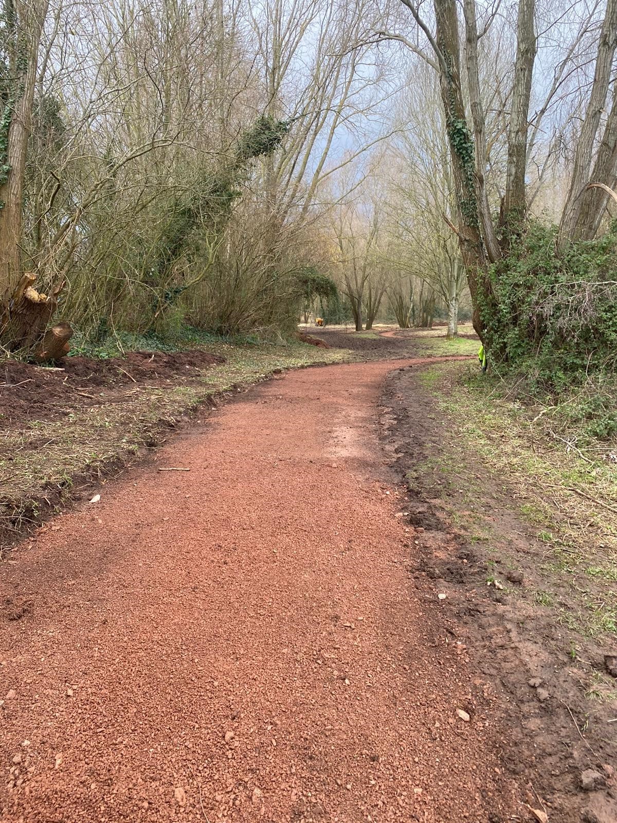 SPRUCED UP: How the path looks now